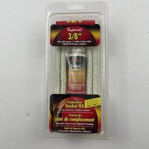 IMPERIAL GA0187 Replacement Wood Stove Gasket Kit 3/8" x 6' w/ Glue Fiberglass